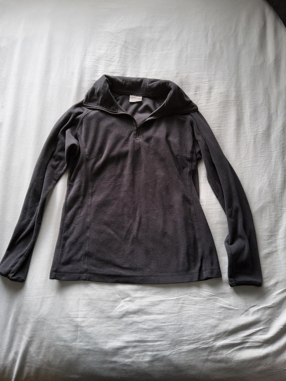 Columbia Charcoal Gray 1/4 Zip Fleece Pullover